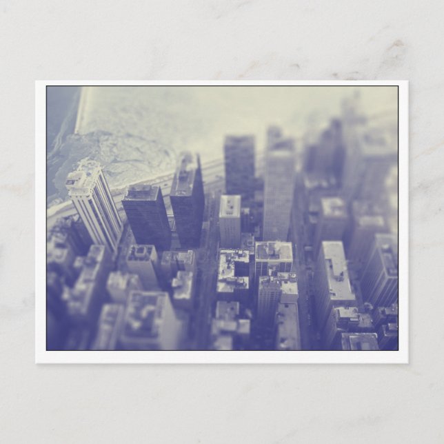 Chicago Skyline lake view Postcard (Front)