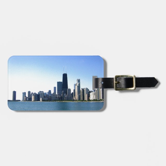 Chicago Skyline Luggage Tag (Front Horizontal)