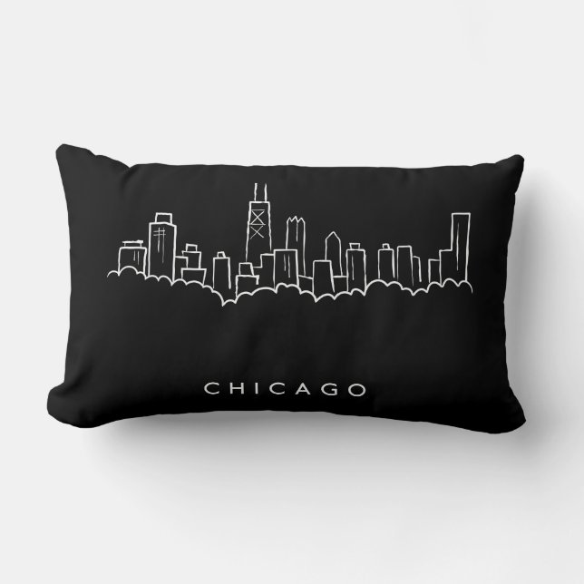 Chicago Skyline Lumbar Cushion (Front)