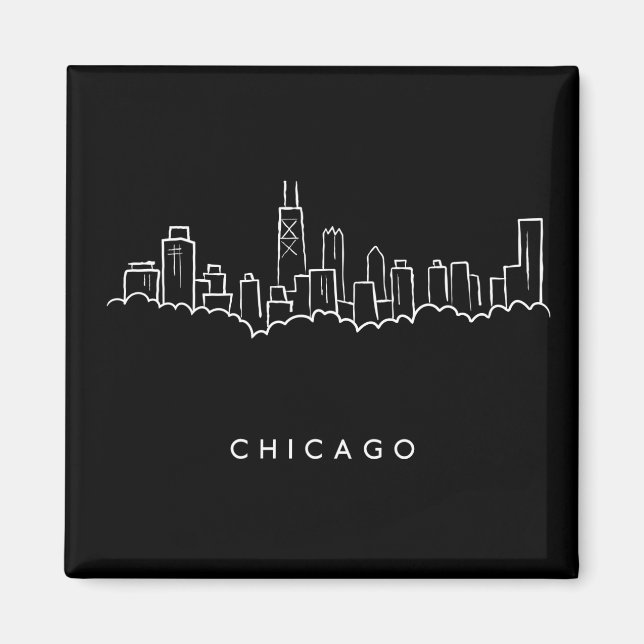 Chicago Skyline Magnet (Front)