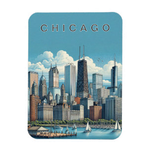 Chicago Skyline Magnet