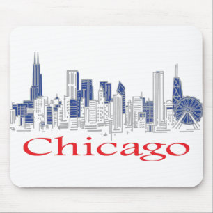 Chicago-Skyline Mouse Pad