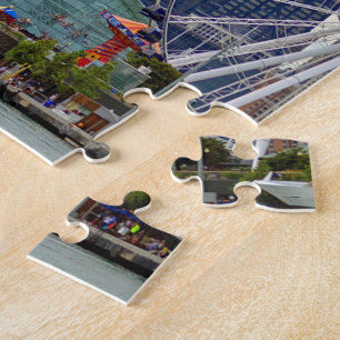 Chicago Skyline Navy Pier & Hancock Jigsaw Puzzle