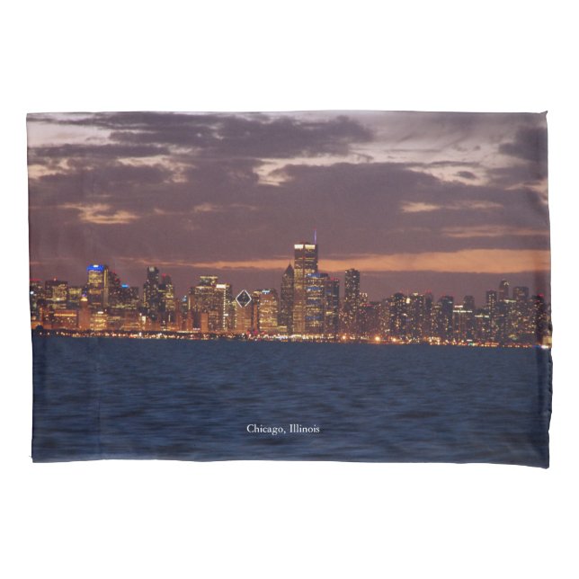 Chicago Skyline pillow case (Front)