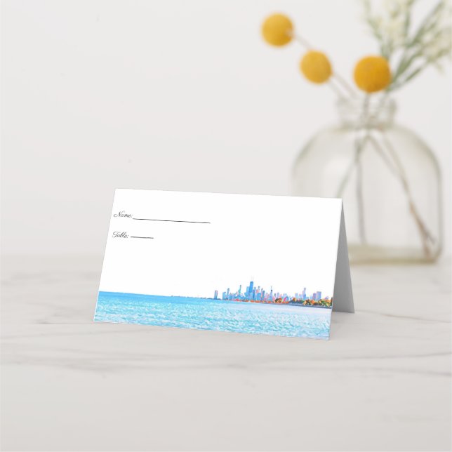 Chicago Skyline Place Cards (Front)