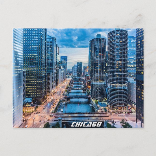 Chicago Skyline Postcard (Front)