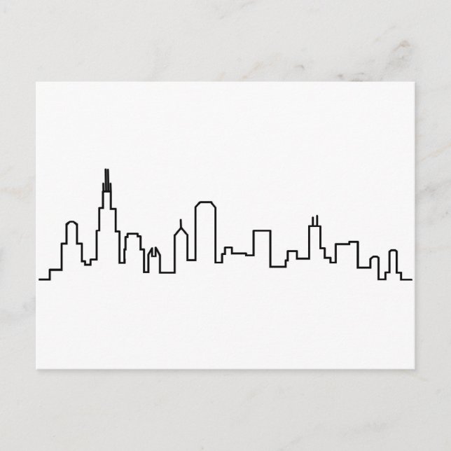 Chicago Skyline Postcard (Front)