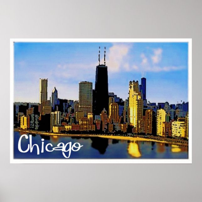 Chicago Skyline Poster (Front)