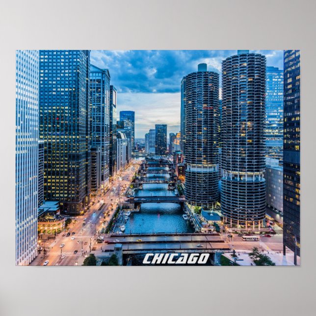 Chicago Skyline Poster (Front)