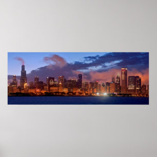 Chicago  Skyline Poster