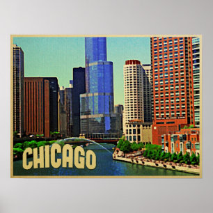 Chicago Skyline Poster