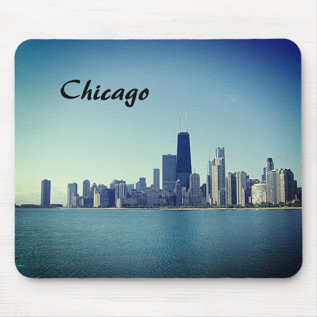 Chicago Skyline Recoleta Filter Mouse Pad (Front)