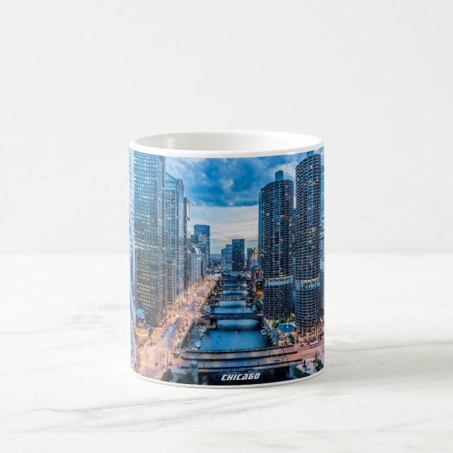 Chicago Skyline River City Coffee Mug (Center)