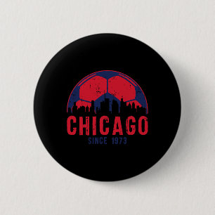 Chicago Skyline Soccer Fc Futbol Illinois  6 Cm Round Badge