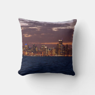 Chicago Skyline square pillow