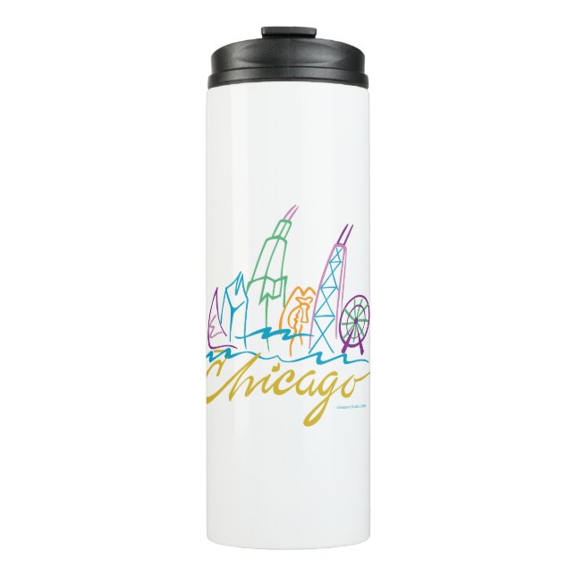Chicago Skyline Thermal Tumbler (Front)