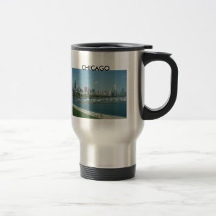 Chicago Skyline Travel Coffee Mug Cup