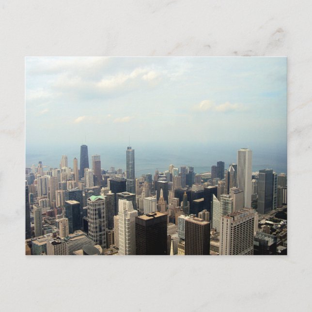 Chicago Skyline View From Willis Tower Postcard (Front)