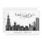 Chicago Skyline Wedding Bachelorette Party White