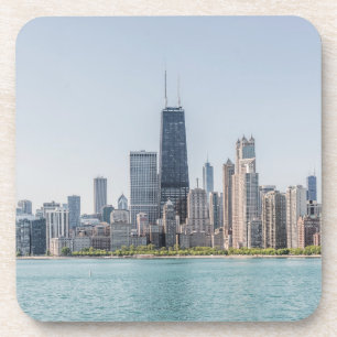 Chicago Skyline With Lake Michigan Coaster
