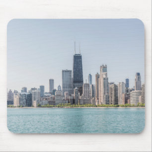 Chicago Skyline With Lake Michigan Mouse Pad