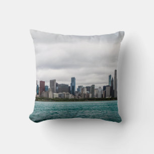 Chicago skylinechicago, skyline, aerial, architect cushion