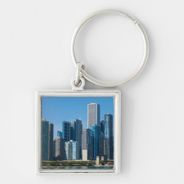 Chicago Skyscrapers Key Ring (Front)