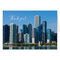 Chicago Skyscrapers Thank You Card