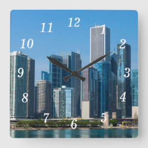 Chicago Skyscrapers Wall Clock