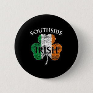 Chicago Southside Irish Flag St. Patrick's Day 6 Cm Round Badge