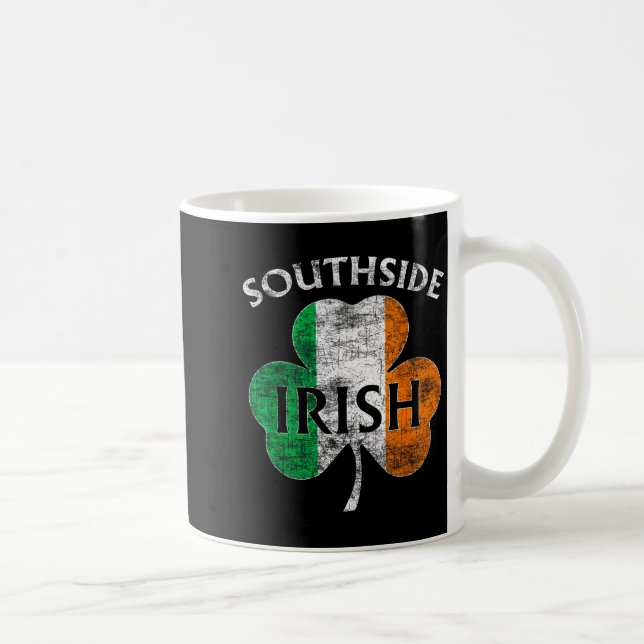Chicago Southside Irish Flag St. Patrick's Day  Coffee Mug (Right)