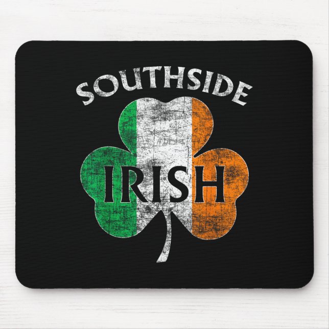 Chicago Southside Irish Flag St. Patrick's Day  Mouse Pad (Front)