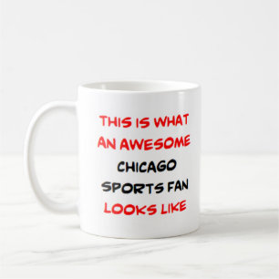 chicago sports fan, awesome coffee mug