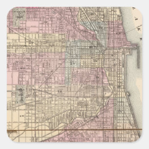 Chicago Square Sticker