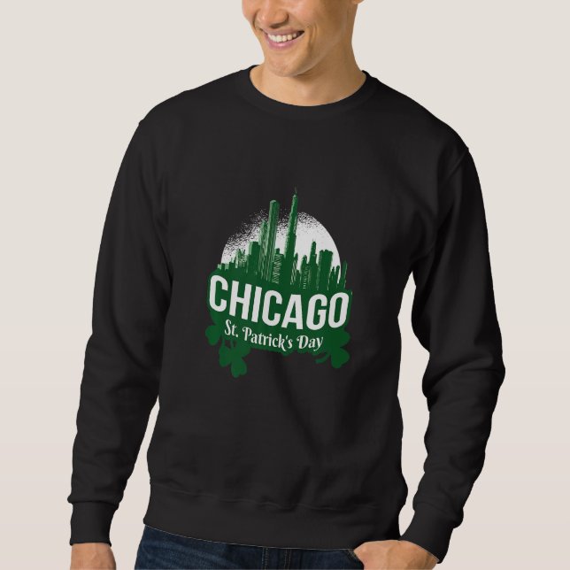Chicago St Patricks Day City Sweatshirt (Front)