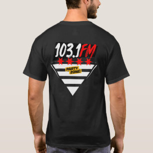 Chicago Stars Party Zone 103.1 FM logo T-Shirt