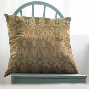 Chicago Stock Exchange Trading Room Stencil Accent Cushion