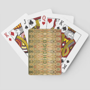 Chicago Stock Exchange Trading Room Stencil Playing Cards