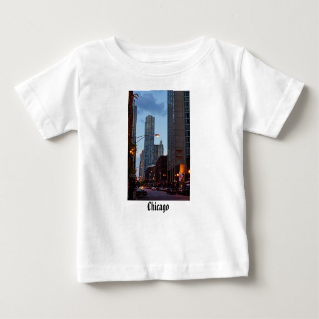 Chicago Street Scene Baby T-Shirt (Front)