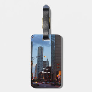 Chicago Street Scene Luggage Tag