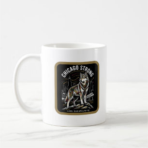 Chicago Strong Grey Wolf Great Migration Heritage Coffee Mug