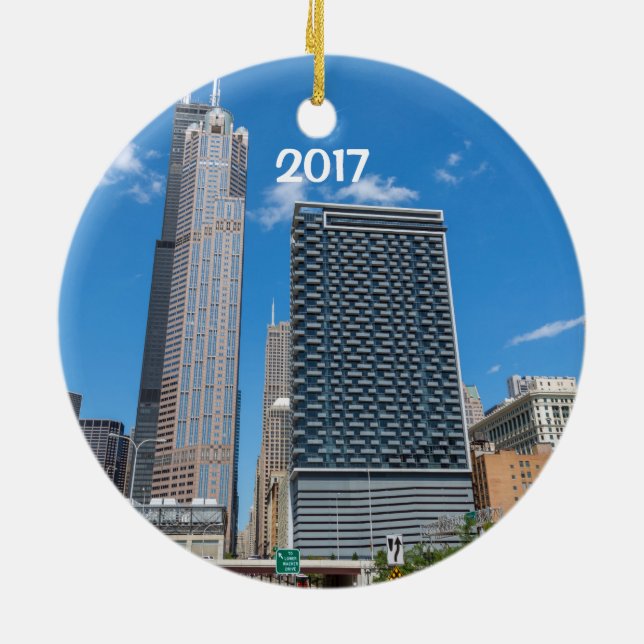 Chicago Style Deep Dish 2 sided ornament (Back)