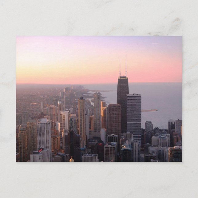 Chicago Sunset Postcard (Front)