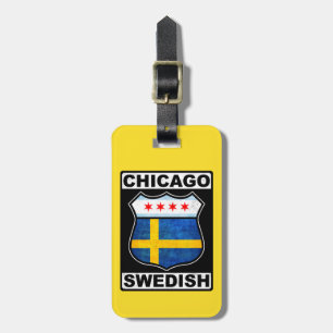 Chicago Swedish American Luggage Tag Template