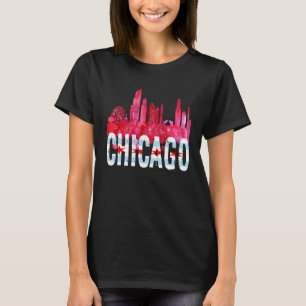 Chicago Tees Skyline Silhouette Illinois City
