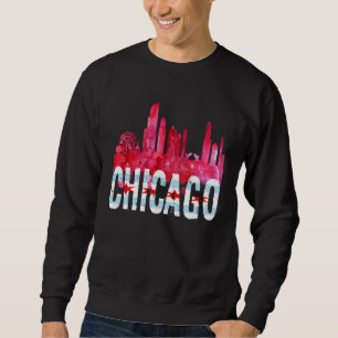 Chicago Tees Skyline Silhouette Illinois City