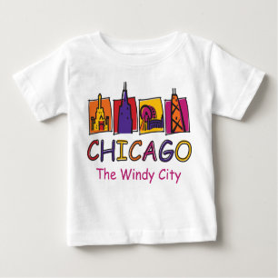 Chicago The Windy City Baby T-Shirt