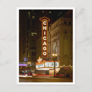 Chicago Theatre, Chicago Illinois Travel Post Card