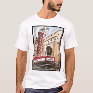 Chicago Theatre T-Shirt Original Art by Mandee