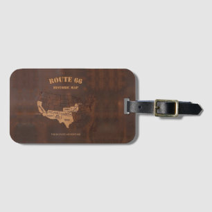 Chicago To Santa Monica Heritage Traveller Luggage Tag
